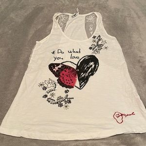 Never worn, “do what you love” racer back shirt